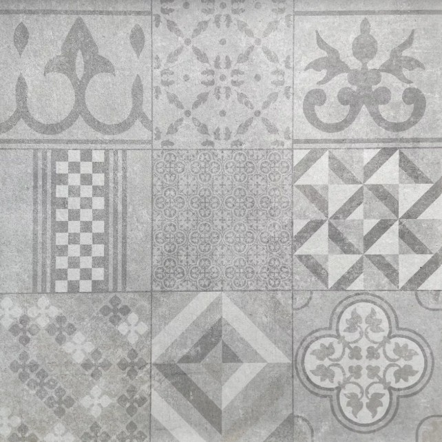 Ceramiton Titan 60x60x4cm Mosaic Silver A. van Elk BV